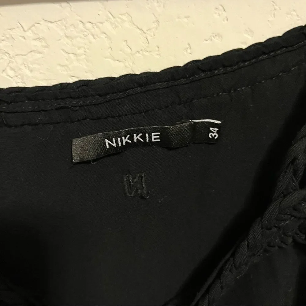 Nikkie Black Off the Shoulder European Designer Dress